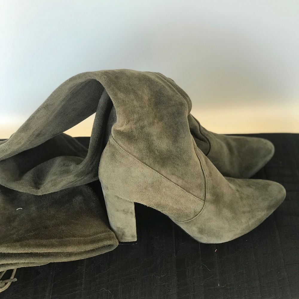 Jean-Michel Cazabat Over the Knee Boots, Olive